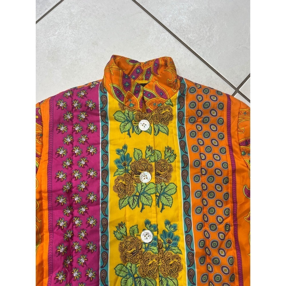 Polo Ralph Lauren - 100% Silk Women's Multicolor‎ Jacket - Medium - Picture 4 of 8